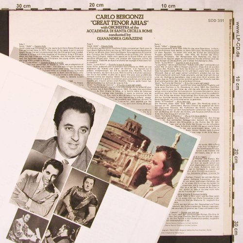 Bergonzi,Carlo: Great Tenor Arias, stoc, Ace of Diamonds(SDD 391), UK,  - LP - L5855 - 5,00 Euro