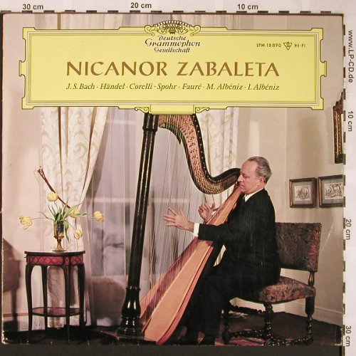 Zabaleta,Nicanor: J.S.Bach,Händel,Corelli,Spohr,Faure, D.Gr. (LPM 18 890), D, 1964 Typ: LP Best.-Nr.: L5860 Preis: 14,00 Euro