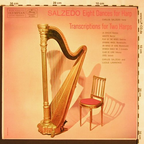 Salzedo,Carlos: Eight dances for harp, Columbia (MG 50093), US Typ: LP Best.-Nr.: L5861 Preis: 12,50 Euro