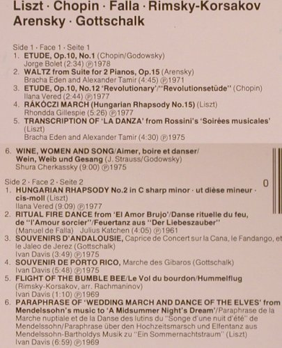 V.A.Virtuoso Piano Showpieces: Jorge Bolet...Ivan Davis, Decca viva!(411 836-1), D, m-/vg+, 1984 - LP - L5876 - 4,00 Euro