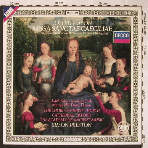 Haydn,Joseph: Missa Sanctae Caeciliae, Decca (6.43428 AZ), D, 1986 Typ: LP Best.-Nr.: L5906 Preis: 5,50 Euro