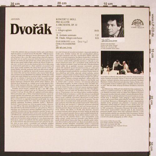 Dvorak,Anton: Klavirni Koncert G Moll,op.33, Supraphon(10 3030-1), CZ, stoc, 1983 - LP - L5915 - 6,00 Euro