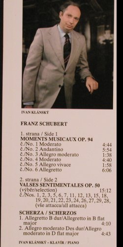 Schubert,Franz: Moments Musiceaux/Valses sentim., Supraphon (11 0939-1), CZ, 1990 Typ: LP Best.-Nr.: L5918 Preis: 7,50 Euro