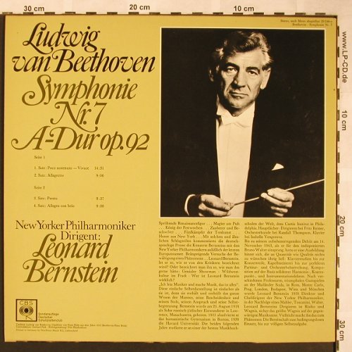 Beethoven,Ludwig van: Symphonie Nr.7, CBS(29 249), D, 1975 - LP - L5941 - 7,50 Euro