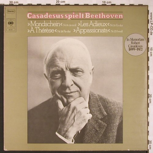 Beethoven,Ludwig van: Mondschein Nr.14 cis-moll, CBS(CBS 61 311), NL, 1972 - LP - L5951 - 9,00 Euro