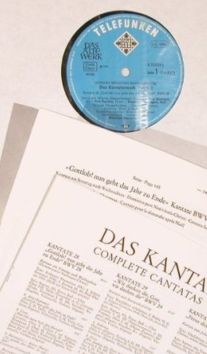 Bach,Johann Sebastian: Das Kantatenwerk Vol. 8,BWV 28-30, Telefunken (6.35034 EX), D, Box, 1974 Typ: 2LP Best.-Nr.: L5973 Preis: 9,00 Euro