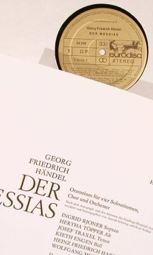 Händel,Georg Friedrich: Messias, Box, Club-Ed., Eurodisc(63 236), D,  - 3LP - L5987 - 17,50 Euro