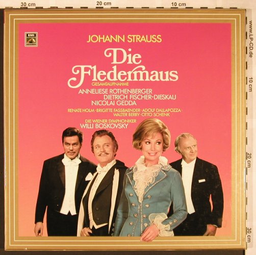 Strauss,Johann: Die Fledermaus,Box, EMI(157-29 300/01), D, 1972 - 2LP - L5989 - 9,00 Euro