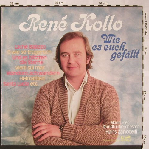 Kollo,Rene: Wie es euch gefällt, Club-Ed., Eurodisc (66 4755), D Typ: LP Best.-Nr.: L6019 Preis: 6,00 Euro