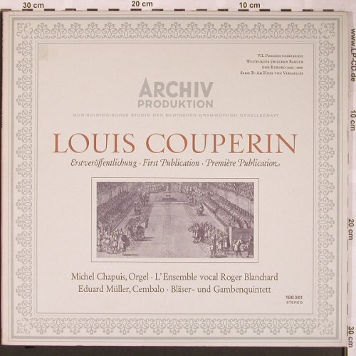 Couperin,Louis: Werke für Orgel(Unbekannte Werke), Archiv(198 361), D, 1966 - LP - L6024 - 9,00 Euro