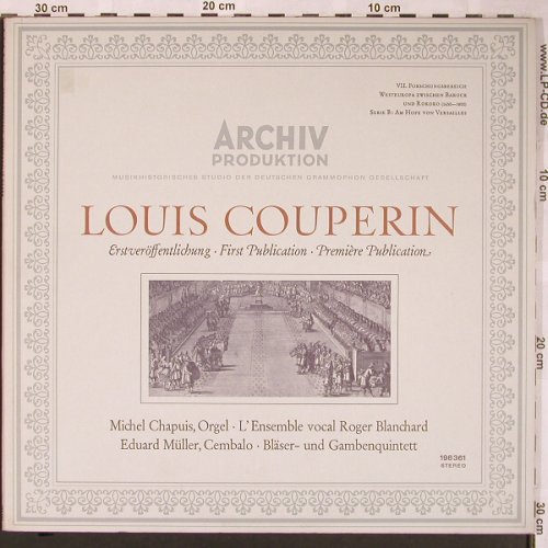 Couperin,Louis: Werke für Orgel(Unbekannte Werke), Archiv (198 361), D, 1966 Typ: LP Best.-Nr.: L6024 Preis: 9,00 Euro