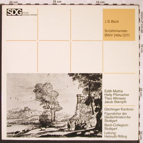 Bach,Johann Sebastian: Schäferkantate, BWV 249 a(217), SDG(610 204), D, 1977 - LP - L6031 - 7,50 Euro