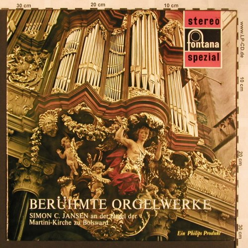 V.A.Berühmte Orgelwerke: J.S.Bach.Toccata u.Fuge, Fontana (700 105 WGY), D, vg+/m- Typ: LP Best.-Nr.: L6037 Preis: 4,00 Euro