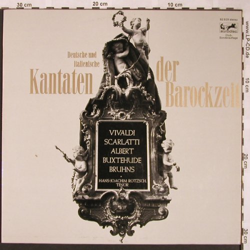 V.A.Deutsche & Italenische Kantaten: d.Barockzeit-Vivaldi..Albert,Bruhns, Eurodisc (92 929), D,Club Ed. Typ: LP Best.-Nr.: L6046 Preis: 7,50 Euro