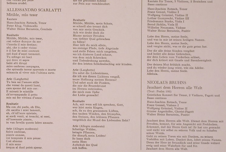 V.A.Deutsche & Italenische Kantaten: d.Barockzeit-Vivaldi..Albert,Bruhns, Eurodisc (92 929), D,Club Ed. Typ: LP Best.-Nr.: L6046 Preis: 7,50 Euro