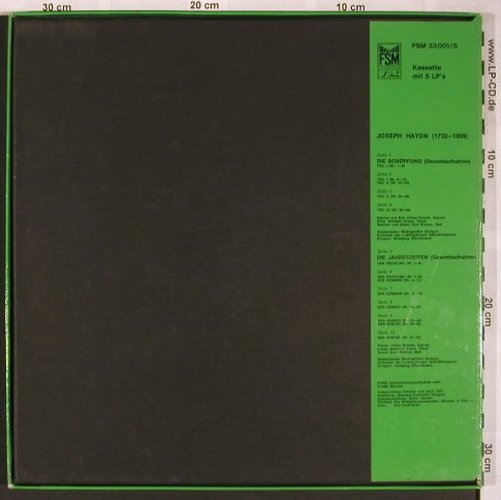 Haydn,Joseph: Die Schöpfung/Die Jahreszeiten,Box, FSM (FSM 33 001/5), D Typ: 5LP Best.-Nr.: L6054 Preis: 15,00 Euro