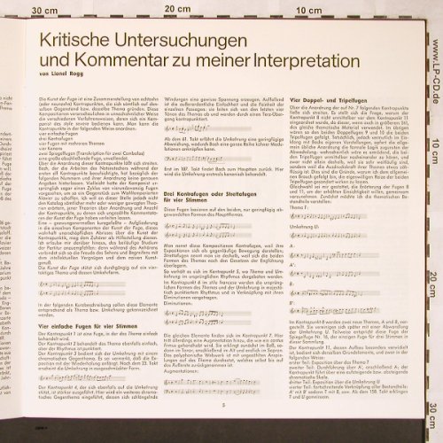 Bach,Johann Sebastian: Die Kunst der Fuge,Box, EMI Electrola (C 061-04124/125), D Typ: 2LP Best.-Nr.: L6089 Preis: 9,00 Euro