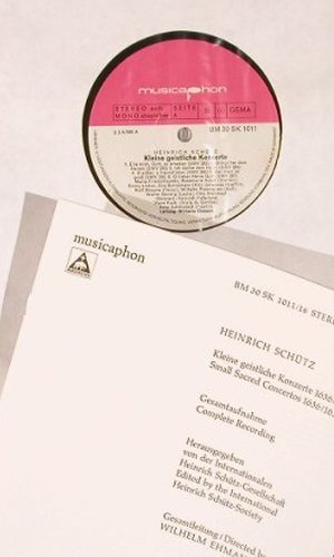 Schütz,Heinrich: Kleine Geistliche Konzerte, Box, Musicaphon(BM 30 SK1011/16), D, m /vg+, 1973 - 6LP - L6091 - 45,00 Euro