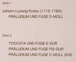 Krebs,Johann Ludwig: Orgelwerke V, Psallite(PSAL191/230 976), D,  - LP - L6092 - 9,00 Euro