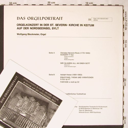 Rinck,Christian Heinrich/ A.Hesse: Konzert F-Dur/Einl.Thema u.Var.op52, Psallite(PSAL 172/120675), D,  - LP - L6095 - 9,00 Euro