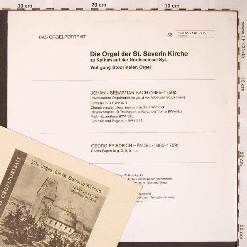 Bach,Johann Sebastian / Händel: Unvollendete Orgelw./Sechs Fugen, Psallite(PSAL 120/140672), D, Mono,  - LP - L6096 - 9,00 Euro