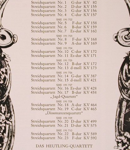 Mozart,Wolfgang Amadeus: Sämtliche Streichquartette, Box, EMI Electrola(SME 91 701/710), D,  - 10LP - L6108 - 60,00 Euro