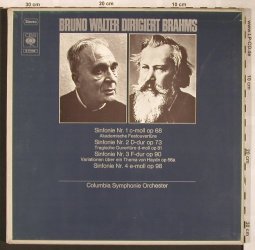 Brahms,Johannes: Sinfonie Nr.1-4, Box, CBS(S 77 402), D,  - 4LP - L6114 - 12,50 Euro