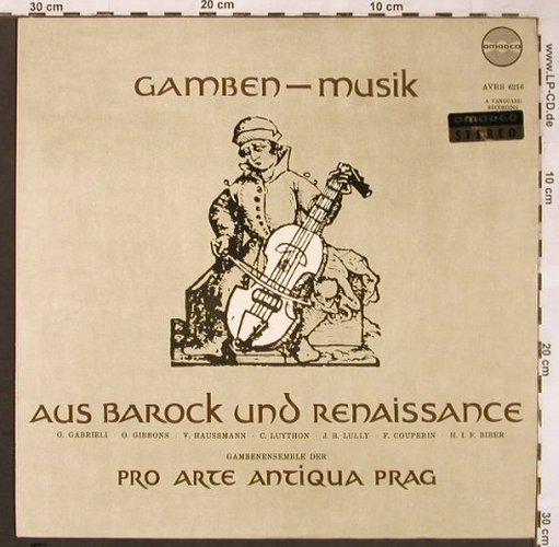 V.A.Gamben-Musik: aus Barock und Renaissance, Amadeo(AVRS 6216), A,  - LP - L6139 - 6,00 Euro