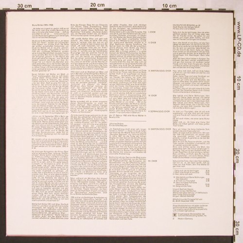 Brahms,Johannes: Ein Deutsches Requiem, CBS(61 284), NL, Ri, 1954 - LP - L6148 - 6,00 Euro