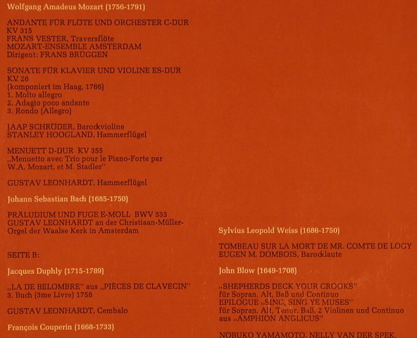 V.A.Trösterin Musica: Lebendiges Vermächnis a Barock .., Philips(6833 107), NL, Foc,  - LP - L6156 - 6,00 Euro