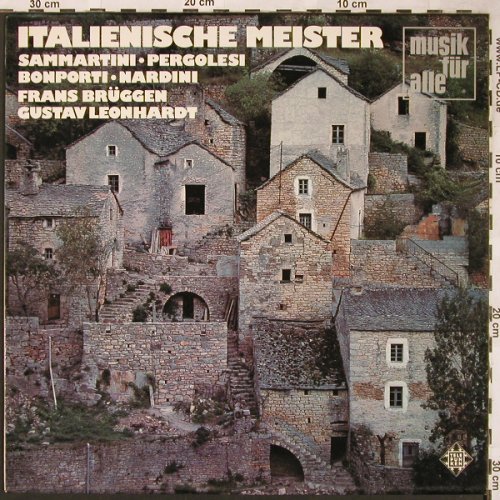 Sammartini/Pergolesi/Bonporti/Nardi: Italienische Meister, Telefunken (NT 697), D, 1962 Typ: LP Best.-Nr.: L6159 Preis: 5,00 Euro