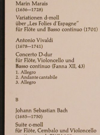V.A.Flötenmusik des 18 Jahrh.: Marin Marais,Vivaldi,Bach,Rameau., Musicaphon(BM 30 SL 1918), D,  - LP - L6163 - 5,00 Euro