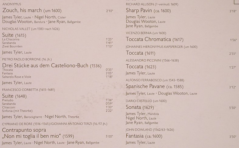 Tyler,James: Lautenmusik der Renaissance, Decca Aspekte (6.42301 AH), D, 1976 Typ: LP Best.-Nr.: L6165 Preis: 6,00 Euro