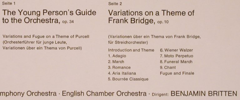 Britten,Benjamin: Orchesterführer Fr Junge Leute/Var, Decca(6.41561 AN), D,  - LP - L6171 - 6,00 Euro