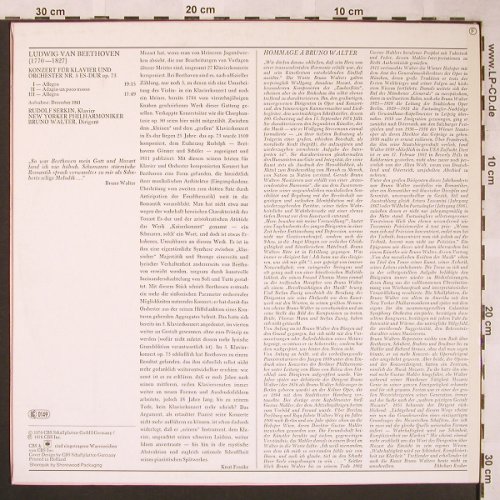 Beethoven,Ludwig van: Konzert f. Klavier&Orch.Nr.5 Es-dur, CBS(61 721), NL, Mono, 1976 - LP - L6185 - 6,00 Euro