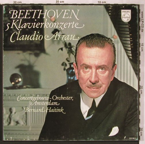 Beethoven,Ludwig van: 5 Klavierkonzerte,Box, Philips(6747 305), NL, 1964 - 4LP - L6206 - 35,00 Euro