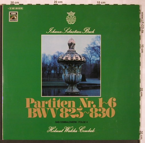 Bach,Johann Sebastian: Partiten Nr.1-6 BWV 825-830,Foc, EMI Electrola(C 187-30 157/58), D,  - 2LP - L6208 - 7,50 Euro