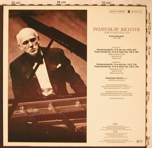Schubert,Franz: Sonatas Nos.13 &14, Melodia/Eurodisc (203 476-425), D Typ: LP Best.-Nr.: L6222 Preis: 6,00 Euro