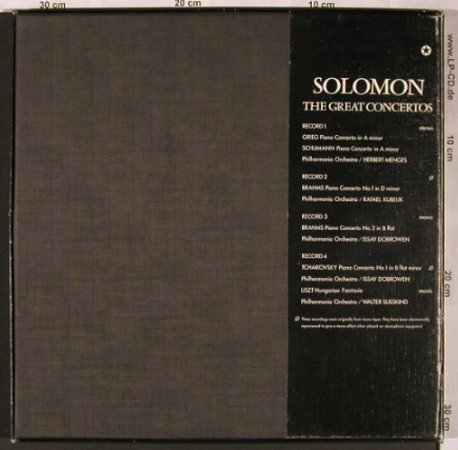 Solomon: The Great Concertos, Box, m-/vg+, EMI(SLS 5094), UK,  - 4LP - L6224 - 25,00 Euro