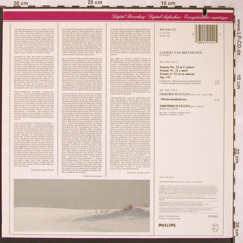 Beethoven,Ludwig van / Gulda: Piano Sonata,op.111/Wintermeditatio, Philips, m-/vg+(412 114-1), NL, CO, 1984 - LP - L6228 - 7,50 Euro