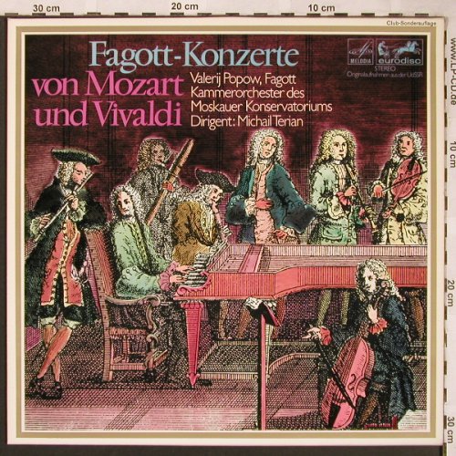Mozart,Wolfgang Amadeus / Vivaldi: Fagott-Konzerte KV 191/op.45/5 & 7, Eurodisc (61 284), D Typ: LP Best.-Nr.: L6257 Preis: 4,00 Euro