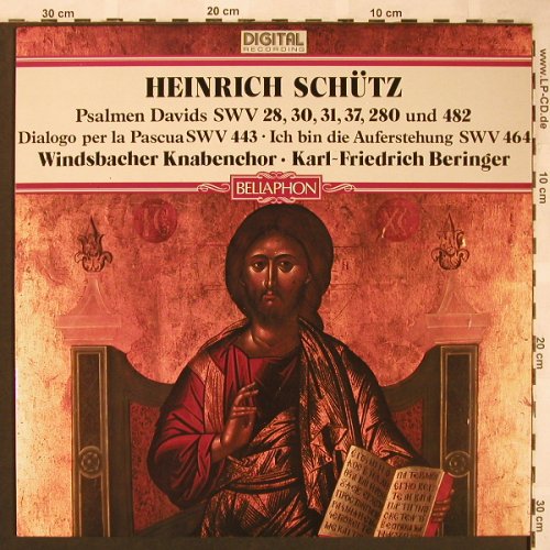 Schütz,Heinrich: Psalmen Davids SWV 28,30,31,37,280, Bellaphon(680-01-031), D, 1983 - LP - L6265 - 6,00 Euro