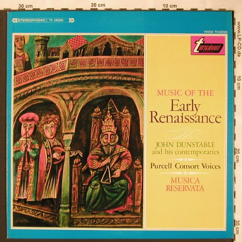 V.A.Music Of The Early Renaissance: John Dunstable & Contempories, Turnabout(TV 34058S), US,  - LP - L6276 - 5,00 Euro