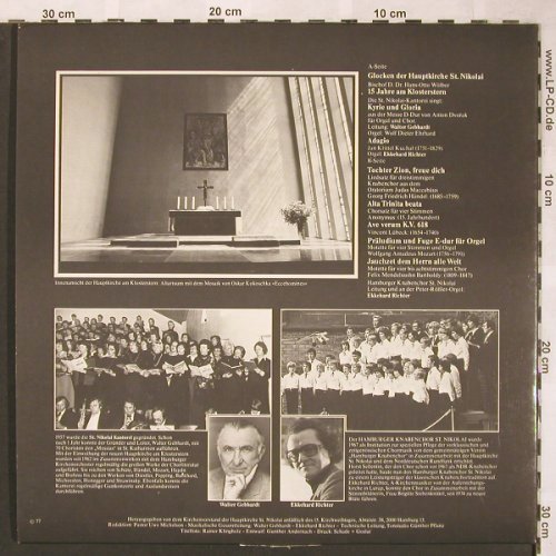 V.A.Hauptkirche St.Nicolai: Kirchenmusik am Klosterstern,  Foc, 15.Kirchweihtag. (ST-GOC-11001), D, 1977 Typ: LP Best.-Nr.: L6277 Preis: 9,00 Euro