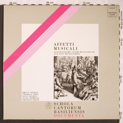 V.A.Affetti Musicali: Venezianische Instrumental Musik, Harmonia Mundi (46 259 8), D, 1983 Typ: LP Best.-Nr.: L6278 Preis: 5,00 Euro