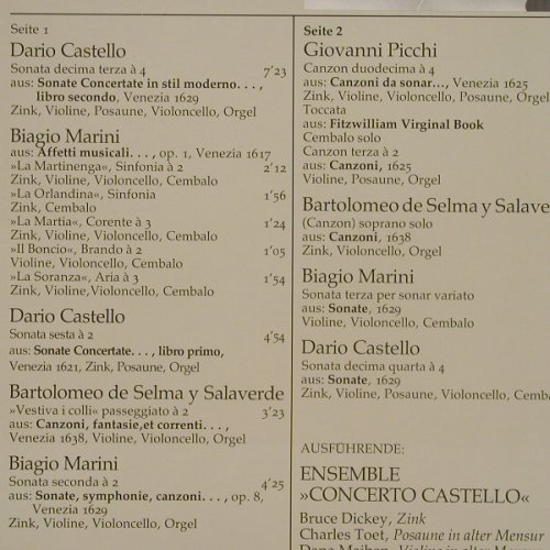 V.A.Affetti Musicali: Venezianische Instrumental Musik, Harmonia Mundi (46 259 8), D, 1983 Typ: LP Best.-Nr.: L6278 Preis: 5,00 Euro