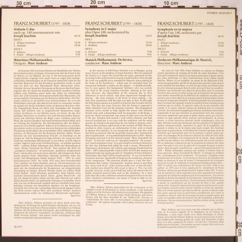 Schubert,Franz: Sinfonie C-dur nach op.140, BASF (20 22123-7), D, stoc, 1975 Typ: LP Best.-Nr.: L6295 Preis: 5,00 Euro