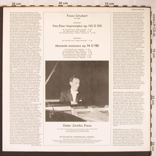 Schubert,Franz: Vier Impromptus op.142/op.94, Eurodisc (80 602 KK), D Typ: LP Best.-Nr.: L6312 Preis: 6,00 Euro