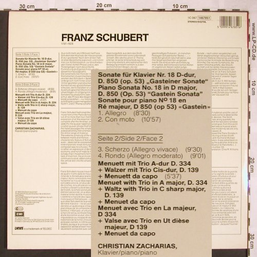 Schubert,Franz: Sonate D-Dur D.850, D.334, D.139, EMI (1467851), D, 1983 Typ: LP Best.-Nr.: L6315 Preis: 6,00 Euro