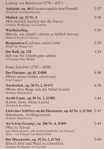 Wunderlich,Fritz: Salzburger Liederabend(1965)m-/vg+, Acanta(40.23 529), D, 1984 - LP - L6322 - 5,00 Euro